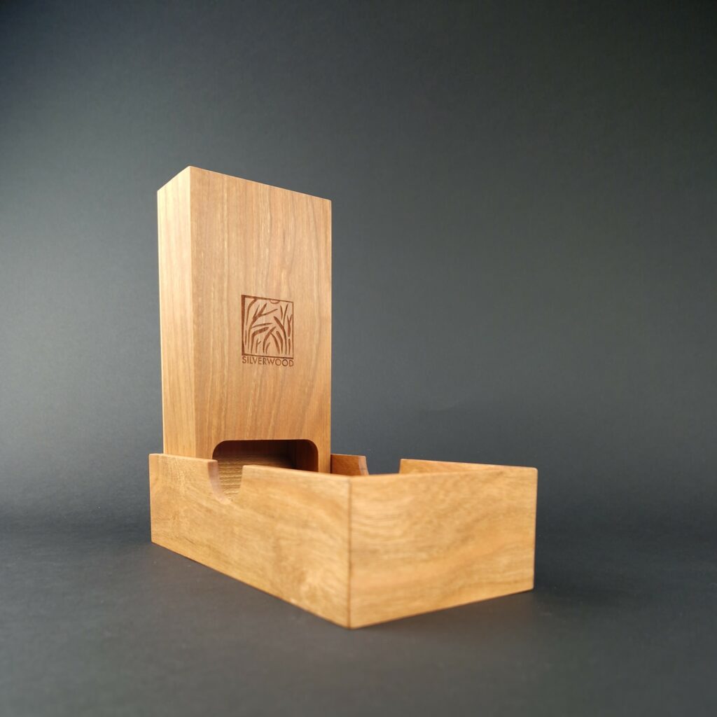 Cherry wood DND Dice Tower UK - D&D accessories made in England