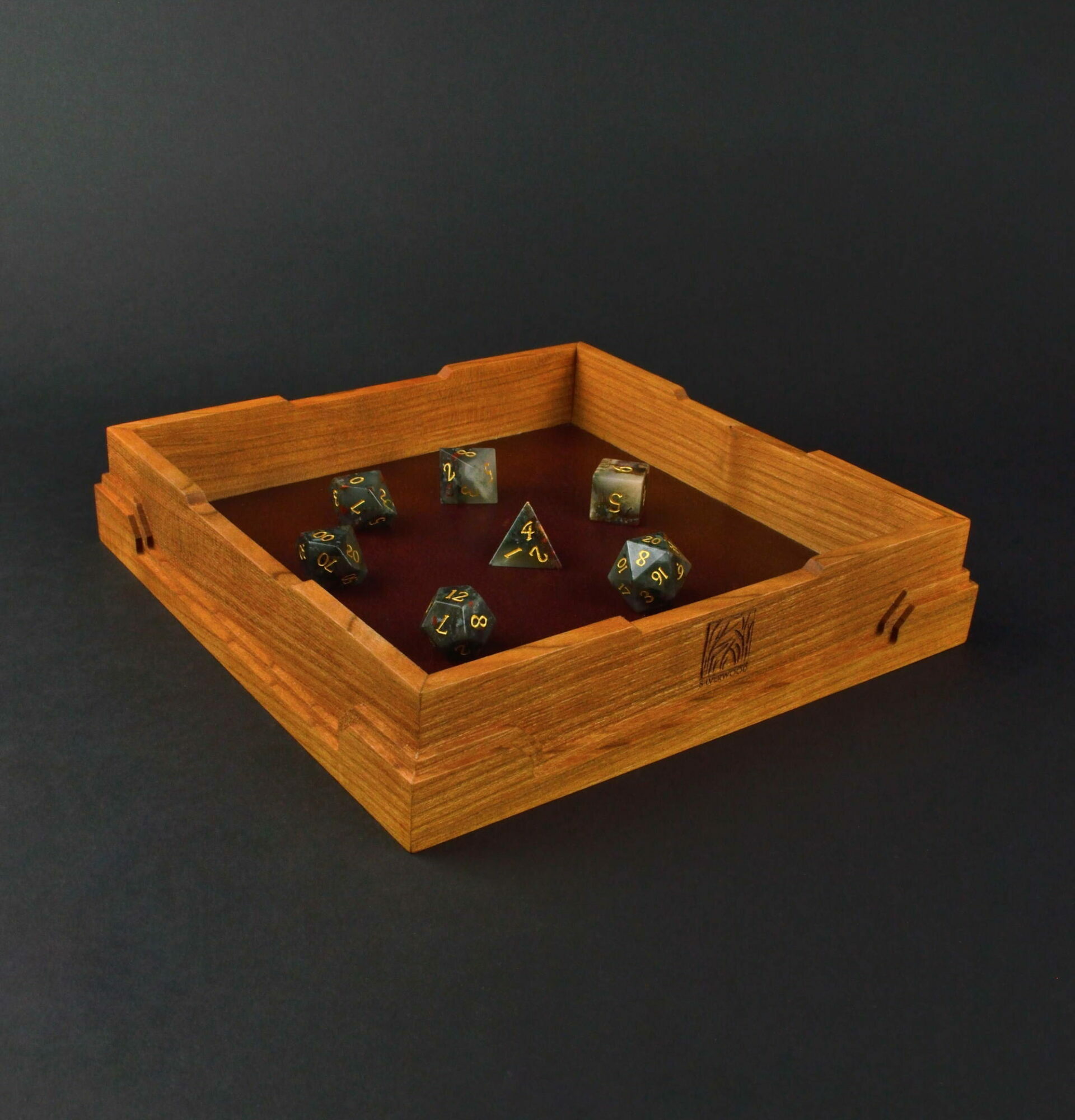 Dice Tray - Stout-Heart in Cherry