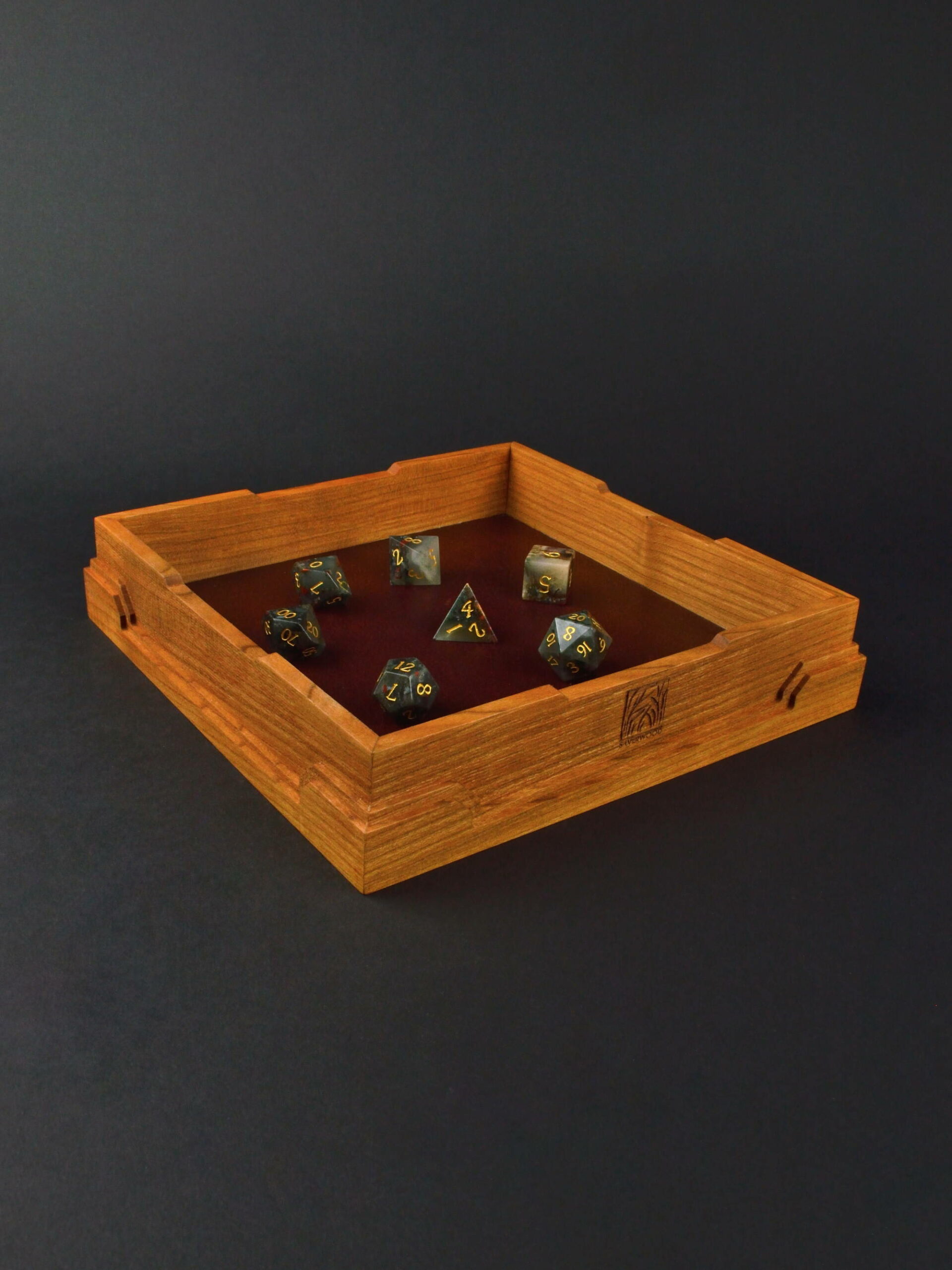 Dice Tray - Stout-Heart in Cherry